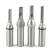 Fresa de tres filos con punta de carburo TCT para ranurar y cortar madera dura, madera maciza y aglomerado.
