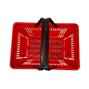 Cesta de la compra para <span class=keywords><strong>supermercado</strong></span>, cesta plegable de Color rojo, superventas - Product Image 5
