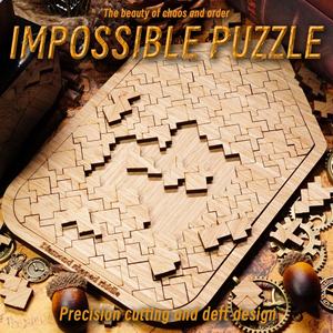 Rompecabezas Prismático de Madera 3D, Nivel de Dificultad 10, Juguete Educativo, Regalo Inmersivo para Cumpleaños de Amigos - Product Image 2