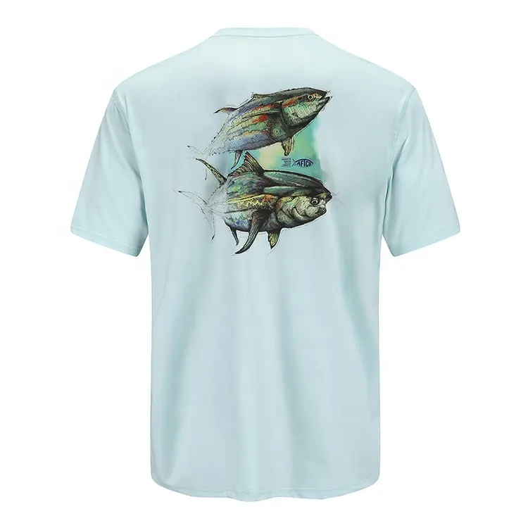 Hot Sale Custom UV Sun Protection Men Short Sleeve Fishing Shirt