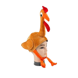 Thanksgiving Day Turkeys Plush Felt Eco-friendly Customizable Hats for Adults <strong>Happy</strong> Party Funny Hat Favors - Product Image 3