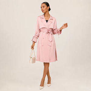 2026 Summer Hotselling New Arrival <strong>Women</strong> <strong>Trench</strong> <strong>Coat</strong> Korean British Style Midi Length Plus Size <strong>Petite</strong> Elegant Over Knee <strong>Coat</strong> - Product Image 1