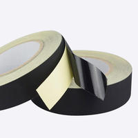 Ruban en tissu acétate noir pour isolation électrique et masquage de circuits imprimés, adhésif acrylique