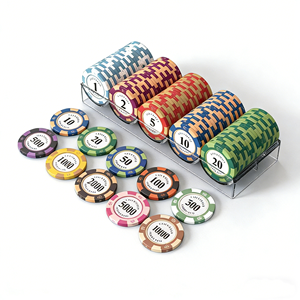 Jetons de <span class=keywords><strong>poker</strong></span> ronds en gros pour le Texas Hold'em, le Mahjong, les jeux de cartes en salle, la réduction de points et les jetons de récompense - Product Image 1