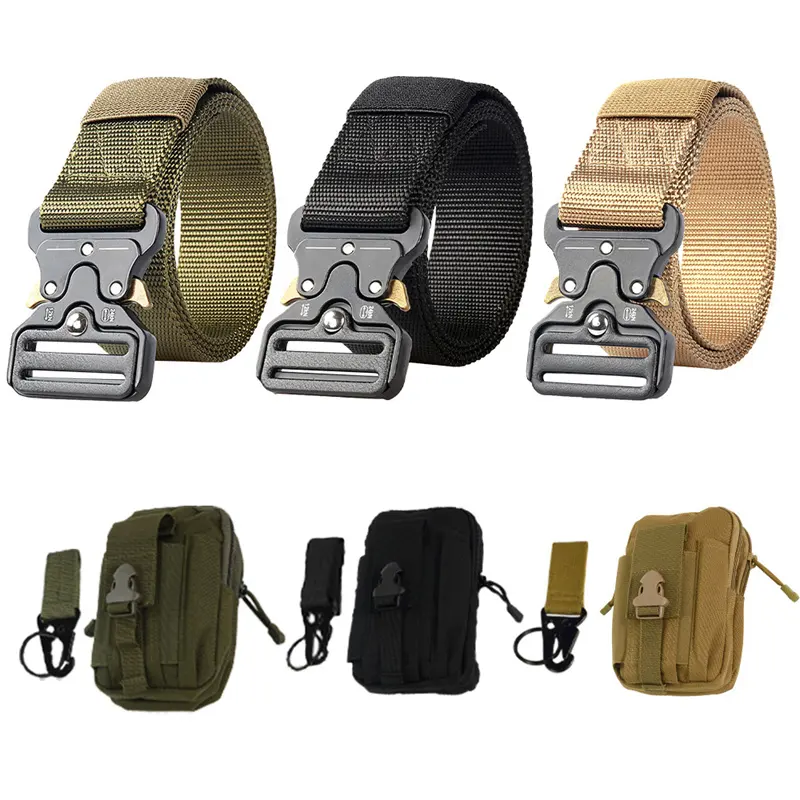 Sturdyarmor Wholesale Outdoor Heavy Duty Universal Nylon Adjustable Tactical Waist Belt with Quick-Release Gear