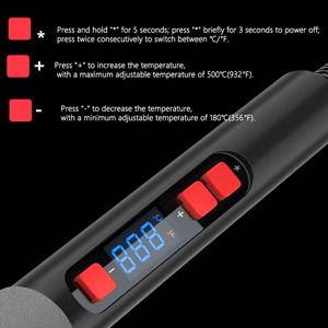 90W hàn sắt gốm sưởi ấm lõi kỹ thuật số hàn sắt điều chỉnh nhiệt độ (180-500 ℃) Sưởi ấm nhanh - Product Image 6