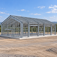 Structure Commerciale en Acier ASTM A572 Grade 50 avec Panneaux PIR pour Showroom Automobile et Atelier de Service
