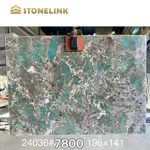 Stonelink tự nhiên sang trọng đá cẩm thạch đá đánh bóng màu xanh lá cây gạch đá cẩm thạch lớn tấm cho biệt thự truy cập hàng đầu - Product Image 2