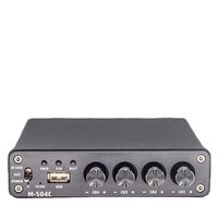 4 Kanal 5.0 BT Stereo Mini HIFI Amfi 50W 4 Kanal Ev Sinema Hoparlörü Mini Ses Amfisi