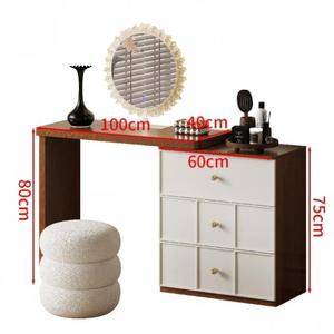 Tocador Moderno de Madera para Dormitorio con Espejo Iluminado y Diseño para Apartamentos, Uso en Baños y como Tocador de Maquillaje - Product Image 4