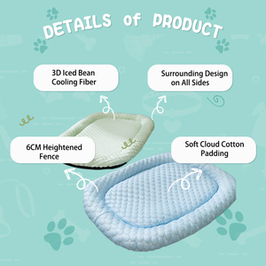 Almohadilla de refrigeración transpirable para mascotas, alfombrilla de verano para perros, cama para perros, cojín de nido para gatos, alfombrilla de refrigeración para perros de interior y exterior - Product Image 3