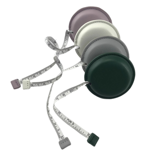 Kunden spezifisches Lederband Lineal Drucken Logo Quadrat Runde PU Öl seitliches Lineal Stahl druck Kleines Geschenk Mini Benutzer definiertes Lineal Drucken - Product Image 3