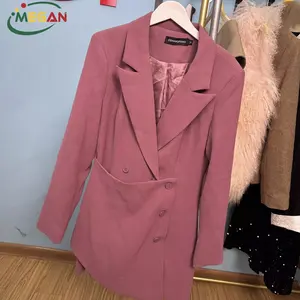 ミーガン韓国デザイン中古スーツ衣類バルク中古女性の秋のコート
