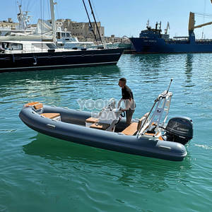 Bote Neumático Rígido (RIB) <span class=keywords><strong>de</strong></span> Aluminio <span class=keywords><strong>de</strong></span> 16 pies con Consola Central, Motor <span class=keywords><strong>de</strong></span> 60 HP, Control Remoto, Listo para Paseos Turísticos, Fabricado en China - Product Image 5