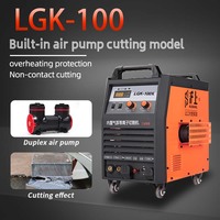 Portable intégré dans le compresseur d'air onduleur Plasma coupe MMA 2 en 1 Machine à souder Air Plasma Cutter LGK 100 Igbt avec torche