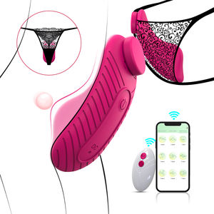 Mainan seks Masturbator klit Bluetooth nirkabel wanita, Vibrator dapat dipakai magnetik dengan kontrol aplikasi bergetar Masturbator wanita - Product Image 3