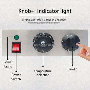 1300W thương mại thép không gỉ Waffle Cone Maker Máy mới trứng nón Baker không dính bề mặt Temp thời gian điều chỉnh đồ ăn nhẹ - Product Image 5