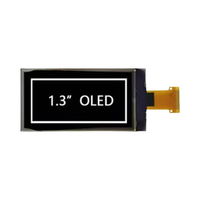 Modul Layar PMOLED OLED Huaxin 1.3 Inci 128*64 IC Driver SSD1312 Antarmuka SPI I2C 4-Kabel Tipe Solder 13-Pin
