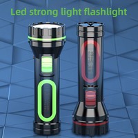 Lampe torche LED puissante rechargeable, portable, pour la maison, éclairage d'urgence, camping en plein air, pêche, lutte contre les incendies, ABS