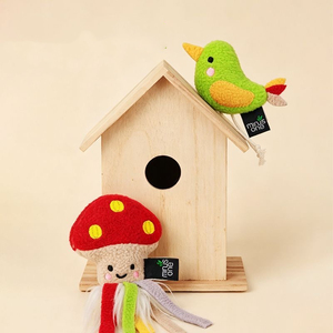 Jouet pour chat Minusone Fruit Design en forme de citron, pomme, avocat, banane, raisin, cerise, champignon, pour soulager l'anxiété des oiseaux, rembourré de catnip - Product Image 5
