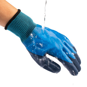Guanti da <span class=keywords><strong>lavoro</strong></span> antiscivolo rivestiti da costruzione guanti protettivi industriali - Product Image 2