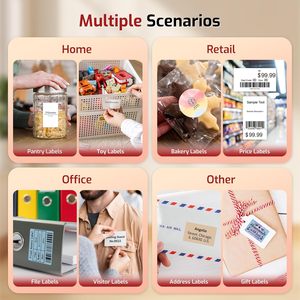 Imprimante d'étiquettes thermiques portable Phomemo M150 de 2 pouces pour codes-barres, étiquettes de prix de détail et organisation des bocaux alimentaires - Product Image 6
