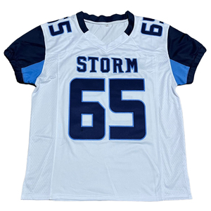 Camiseta de Fútbol Americano Personalizada con Mangas Elásticas, Nombre del Equipo, Número, Camiseta para Fanáticos, Transpirable, Sin Pedido Mínimo - Product Image 1