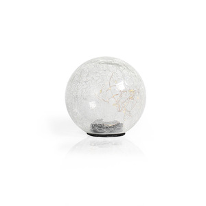 Lámpara Solar Esférica de Cristal Agrietado, LED, Impermeable, para Jardín, Césped, Patio, Decorativa, con Forma de Estrella - Product Image 4
