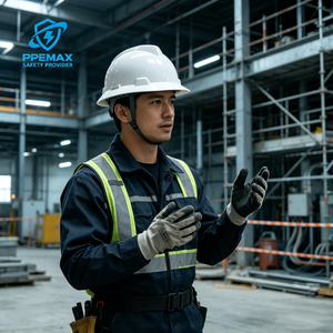 Tam Siperli HDPE Baret |   ANSI/ISEA Z89.1 Sertifikalı V Tipi Endüstriyel Güvenlik Tırmanma Kaskı Darbeye Dayanıklı OEM Özel Logo PPEMAX - Product Image 5
