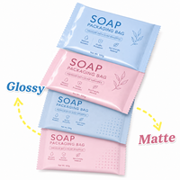 Sachet d'emballage plastique personnalisé pour savon artisanal – Sachet oreiller à scellage arrière pour barre de savon et produits de bain