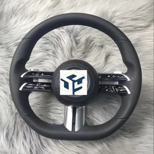 Volant en cuir personnalisé avec design libellule pour <span class=keywords><strong>Mercedes</strong></span>-Benz AMG C63 W222 W213 W221 W205 W204 S300 S320 <span class=keywords><strong>E200</strong></span> E63 - Product Image 1