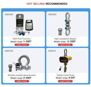 Gwd200 chính xác cao lực lượng đo nhiệm vụ nặng nề quy mô LCD kỹ thuật số Load cell xiềng xích Trọng lượng không dây điện tử lực kế <span class=keywords><strong>50t</strong></span> - Product Image 6