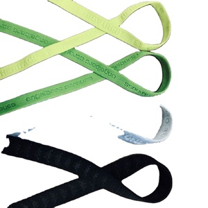 Bande de col tricotée noire de 1 cm avec logo personnalisé en jacquard pour col de t-shirt - Product Image 6