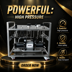 <span class=keywords><strong>Pompe</strong></span> de surpression pneumatique personnalisable haute pression 360 bars pour transfert et <span class=keywords><strong>remplissage</strong></span> de gaz - Product Image 1