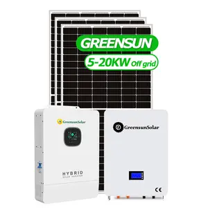Giá rẻ nhất năng lượng mặt trời hệ thống hoàn chỉnh Kit 5KW 8KW 10KW 15KW 20kW tắt lưới năng lượng mặt trời hệ thống