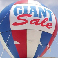 Ballon gonflable géant personnalisé d'extérieur Ballon gonflable à air froid publicitaire Ballon gonflable à air chaud