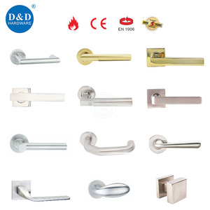 Manija de puerta tipo manivela <span class=keywords><strong>especial</strong></span> Manija de palanca hueca de acero inoxidable para puertas de metal de madera - Product Image 4