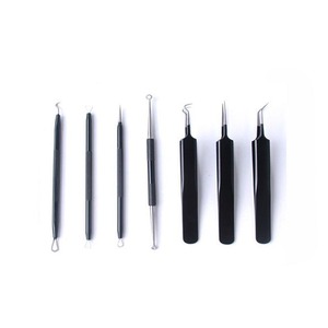KHC 7 Piece Blackhead Extraction <b>Needle</b> Set Stainless Steel Acne Remover Face Skin Care Tool Kit with Zipper <b>Case</b> - Product Image 6