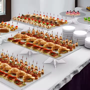 Bester 24 "X 16" Acryl-Displayst änder-Modernes Rechteck buffet für Ausstellungen Partys oder Displays in Karton verpackung - Product Image 1