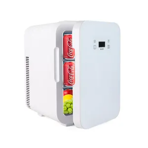 Refrigerador portátil para carro, refrigerador 12v personalizado com aquecimento e refrigeração 10l