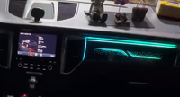 Cardoo para Porsche Macan 2014-2017, Luz Ambiental Dinámica de 64 Colores, Estilo Estrellado, Accesorios de Iluminación Ambiental Interior para Automóvil