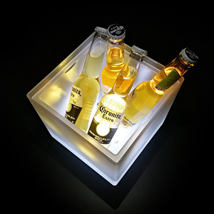 Enfriadores de bebidas de vino personalizados, cubo de hielo cuadrado de doble pared <span class=keywords><strong>para</strong></span> Bar, Hotel, Led, de plástico, <span class=keywords><strong>para</strong></span> Club nocturno - Product Image 4