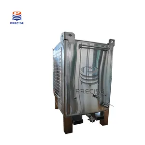 stainless steel 1000L ibc tote tank with glycole jacket