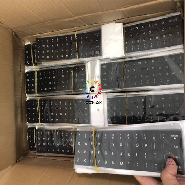 English Keyboard Stickers for Laptops Single Key Matte Keyboard Cover