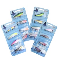 Boîte à leurres pour lancer à longue distance, ensemble de 4 pièces – leurres artificiels réalistes pour eau salée et eau douce, nage naturelle