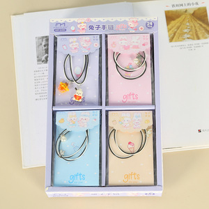 Bracelet lapin de dessin animé en alliage de zinc, bijoux unisexes, cadeau pour couples, amis, étudiants - Product Image 2