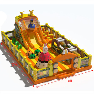 <span class=keywords><strong>Castillo</strong></span> Inflable Comercial con Tobogán y Piscina de Pelotas para Niños, Multicolor, de Fábrica, para Juegos en Interiores - Product Image 3