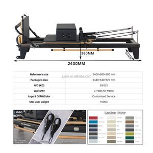 Pilates komersial Trapeze Hitam aluminium pelacak lengkap Pilates reeks Gym Studio peralatan tahan lama mesin reparasi Pilates - Product Image 5