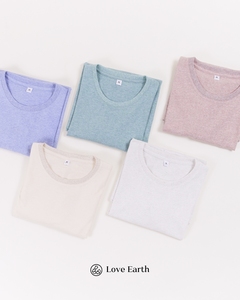 <span class=keywords><strong>T</strong></span>-<span class=keywords><strong>shirt</strong></span> Sostenibile a Spalla Cadente in Misto Poliestere Riciclato e Cotone, Realizzata con Scarti di Produzione della Mia Fabbrica - Product Image 2