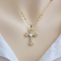 Collier Pendentif Fleur en Zircon Plaqué Or 18K Style Européen et Américain Vintage Chaînes Classiques Tendance Vente en Gros